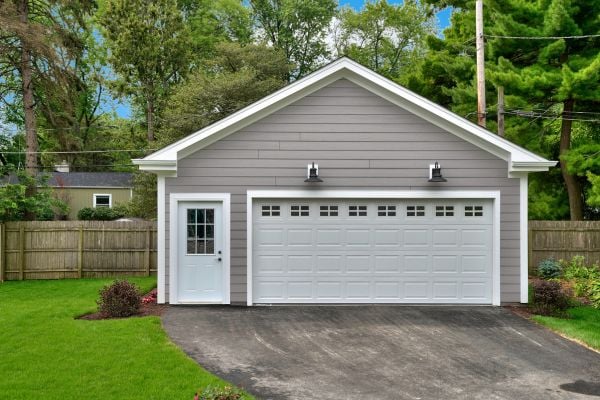 Garage repair after storm damage